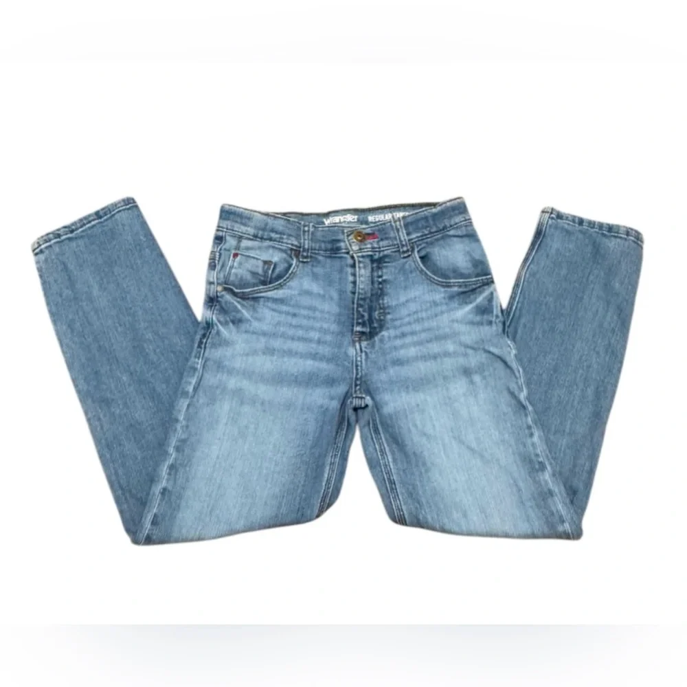 Wrangler Blue Denim Jeans regular taper, for boy, size 10, color blue - Picture 3 of 4